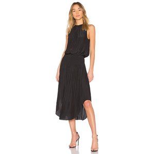 Ramy Brook Audrey Blouson Midi Dress in Black